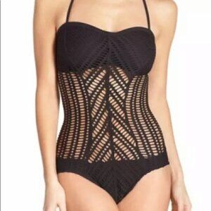 Robin Piccone Sophia Crochet One Piece swimsuit